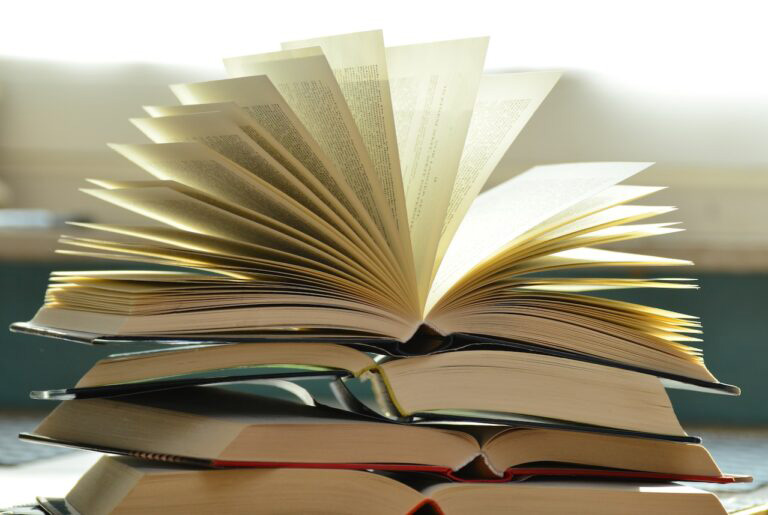 Open book pages